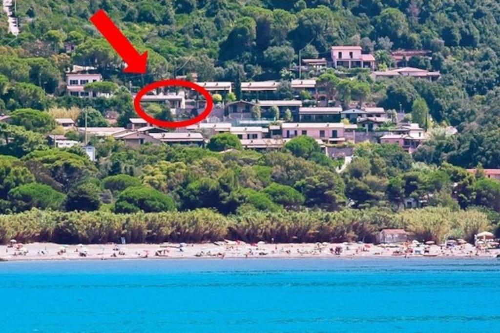 Nisportino, Elba. Bilocale Con Patio Vista Mare. Villa Casale Gastagno Eksteriør billede